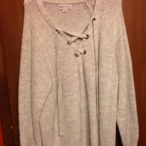 White/Cream Heavy Duty Oversized Sweater Size 2x